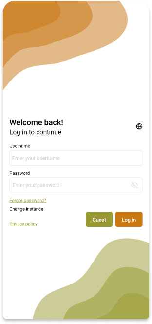 Ecran yo kwinjira muri INATrace Mobile App